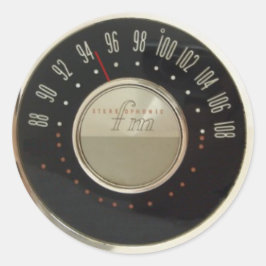 Adesivo Discagem de rádio Vintage