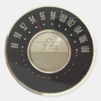 Discagem de rádio Vintage