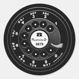 Adesivo Discagem por Telefone Rotativo - Personalizado 921