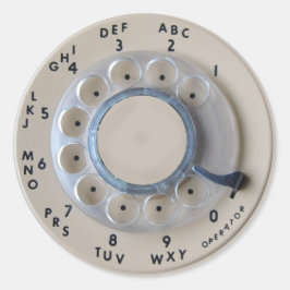 Adesivo Discagem por Telefone Rotativo Retroativo