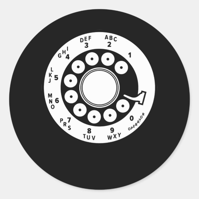 Adesivo Discagem Rotação da Placa de Discagem Telefone da  (Frente)