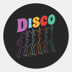 Adesivo Disco 70s Disco Themed Vintage Retro Dancing 1970"