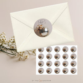 Adesivo Disco Ball | Boho Flowers |Estética