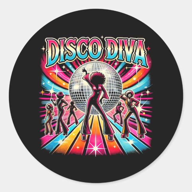 Adesivo Disco Ball Disco Diva Queen (Frente)