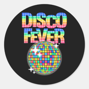 Adesivo Disco Ball Themed Vintage Disco Febre Dança