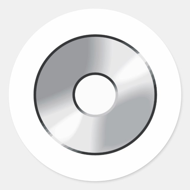 Adesivo disco compacto cd (Frente)