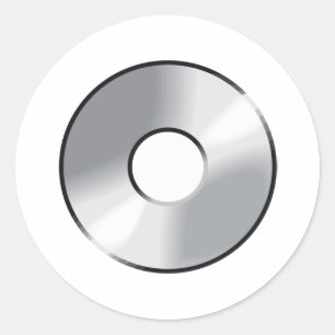 Adesivo disco compacto cd