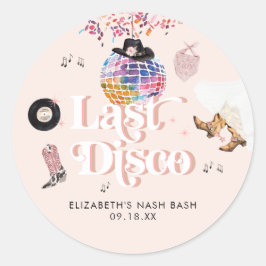 Adesivo Disco Cowgirl Nashville Pink Rodeo | Despedida de