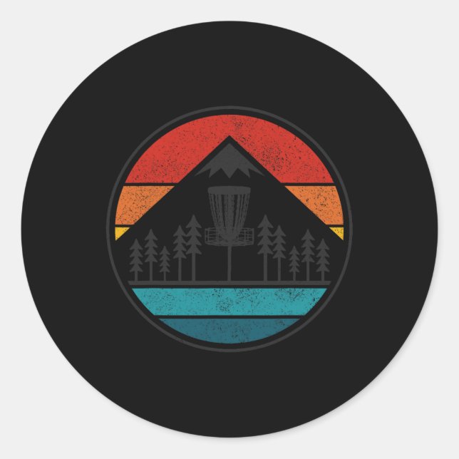 Adesivo Disco de Golfe Antigo Rolf Frisbee Retro Golfista  (Frente)