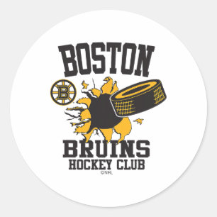 Adesivo Disco de hóquei Boston Bruins estourou cinza ofici