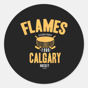 Adesivo Disco de hóquei do Calgary Flames Licenciado Ofici