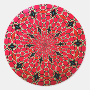 Adesivo Disco de Mandala Mosaico Italiano Rosa