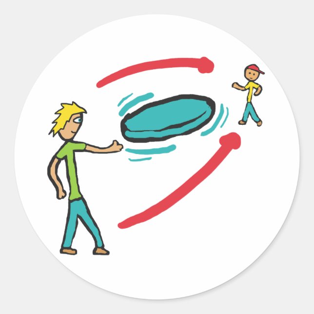 Adesivo Disco de Voo Frisbee (Frente)