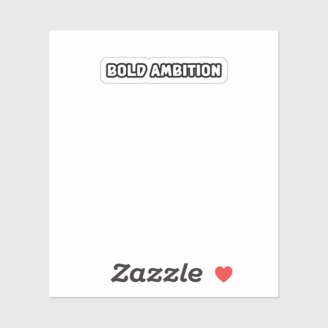 Adesivo Disco Empresarial Visionário de Ambição Negrito (Folha)