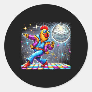 Adesivo Disco estético de dança de frango