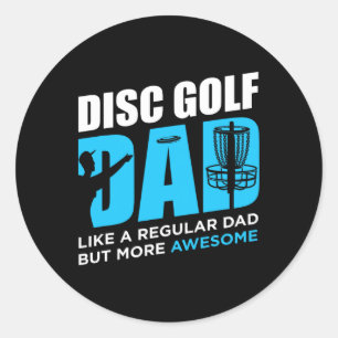 Adesivo Disco Golf Vintage Disco Engraçado Pai Golfing Pla