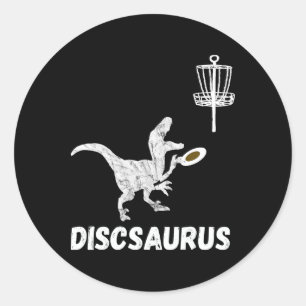 Adesivo Disco Golfe Dinossauro Frolfing T-rex Dino Diverti