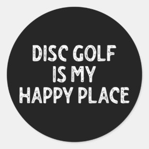 Adesivo Disco Golfe É Meu Lugar Feliz _1