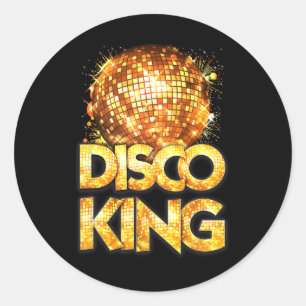 Adesivo Disco King - Anos setenta Costume Disco Ball Vinta