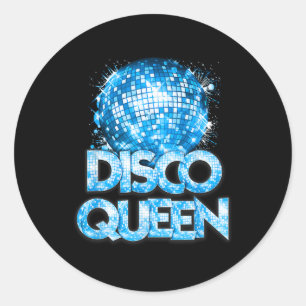 Adesivo Disco Queen - Anos setenta Vintage da Disco Themed