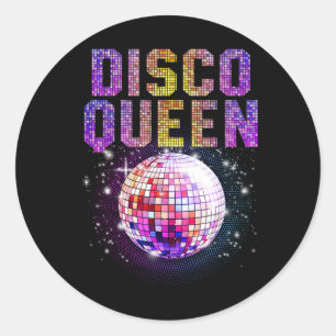 Adesivo Disco Queen Art Para Mulheres Meninas Funk Music D