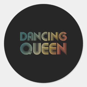 Adesivo Disco Queen Funky Vintage 70s 80s para Dance Parti