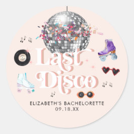 Adesivo Disco Retro Patinação sobre Rodas | Despedida de S