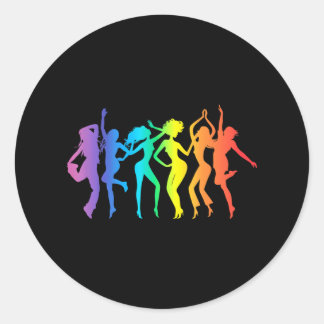 Adesivo Disco s Dancer Rainbow