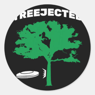 Adesivo Disco Voador de Disc Golf Treejected