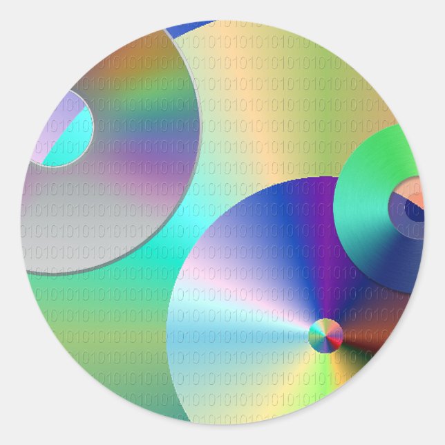 Adesivo Discos compactos (Frente)