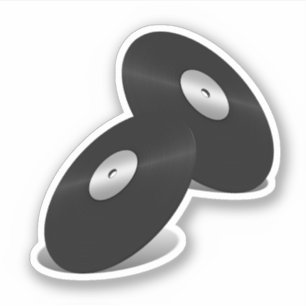 Adesivo Discos de Vinil