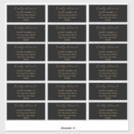 Adesivo Discurso de Convidado sobre Casamento Negra Modern