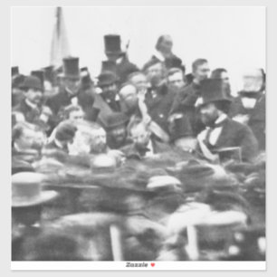 Adesivo Discurso de Gettysburg de Abe Lincoln: Fim da Guer