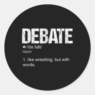 Adesivo Discurso Sobre O Discurso Da Equipe De Debate Engr