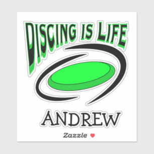 Adesivo Discutir é a vida   Golfe de Disco