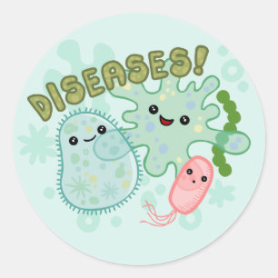 Adesivo Diseases Sticker