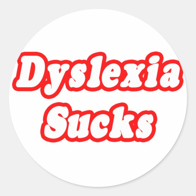 Adesivo Dislexia (Frente)