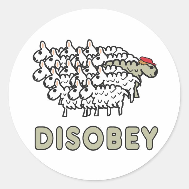 Adesivo Disobey (Frente)