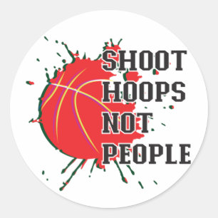 Adesivo Disparar Hoops Não Pessoas Polo Shirt