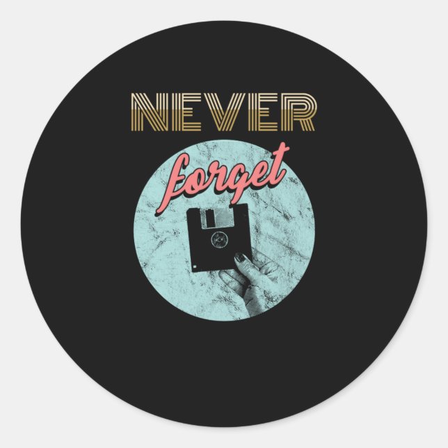 Adesivo Disquete Clássico Disquete Disquete Disquete Disqu (Frente)