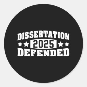 Adesivo Dissertação Defendeu 2025 Phd Edd Doutorate Gradu
