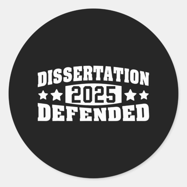 Adesivo Dissertação Defendeu 2025 Phd Edd Doutorate Gradu (Frente)