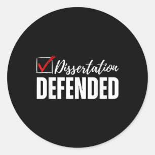 Adesivo Dissertação Defendeu Graduação De Doutorado Engraç