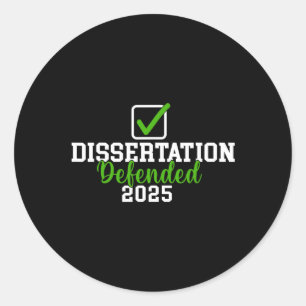 Adesivo Dissertação Defendida Em 2025 Para O Doutorado Phd