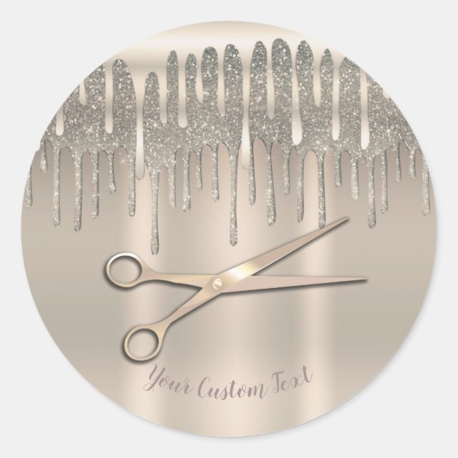 Adesivo Dissipador de brilho com colírio de cabelo Dourado (Frente)