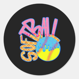 Adesivo Dissipador De Softball Para Rapazes Sorvete Jovens