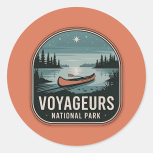 Adesivo Distintivo de Canoa do Parque Nacional Voyageurs
