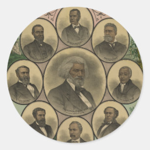 Adesivo Distintos homens coloridos Frederick Douglass 1883
