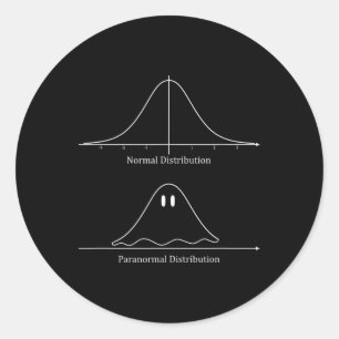 Adesivo Distribuição Normal Engraçado Fantasma de Hallowee