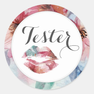 Adesivo Distribuidor de batom Testador de produto Aquarela